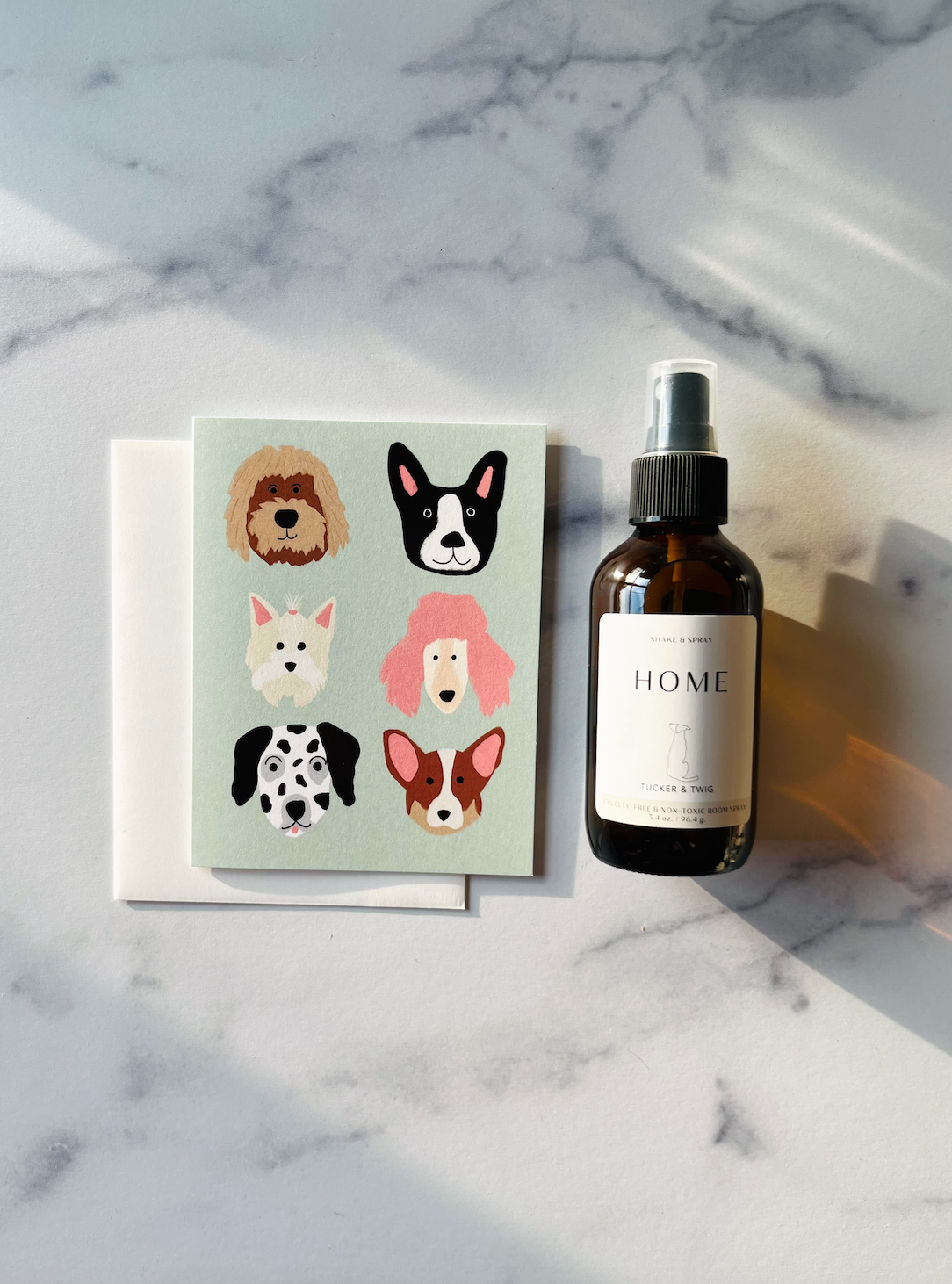 Dog Faces - Greeting Card