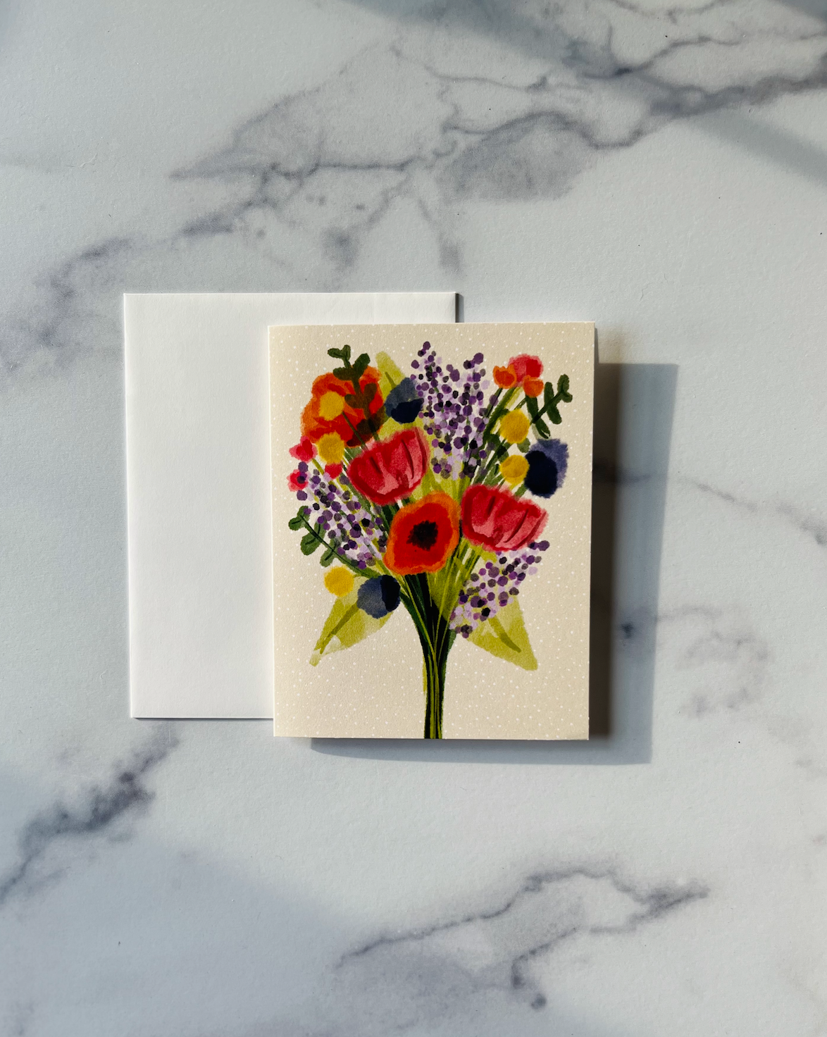 Flower Bouquet - Greeting Card