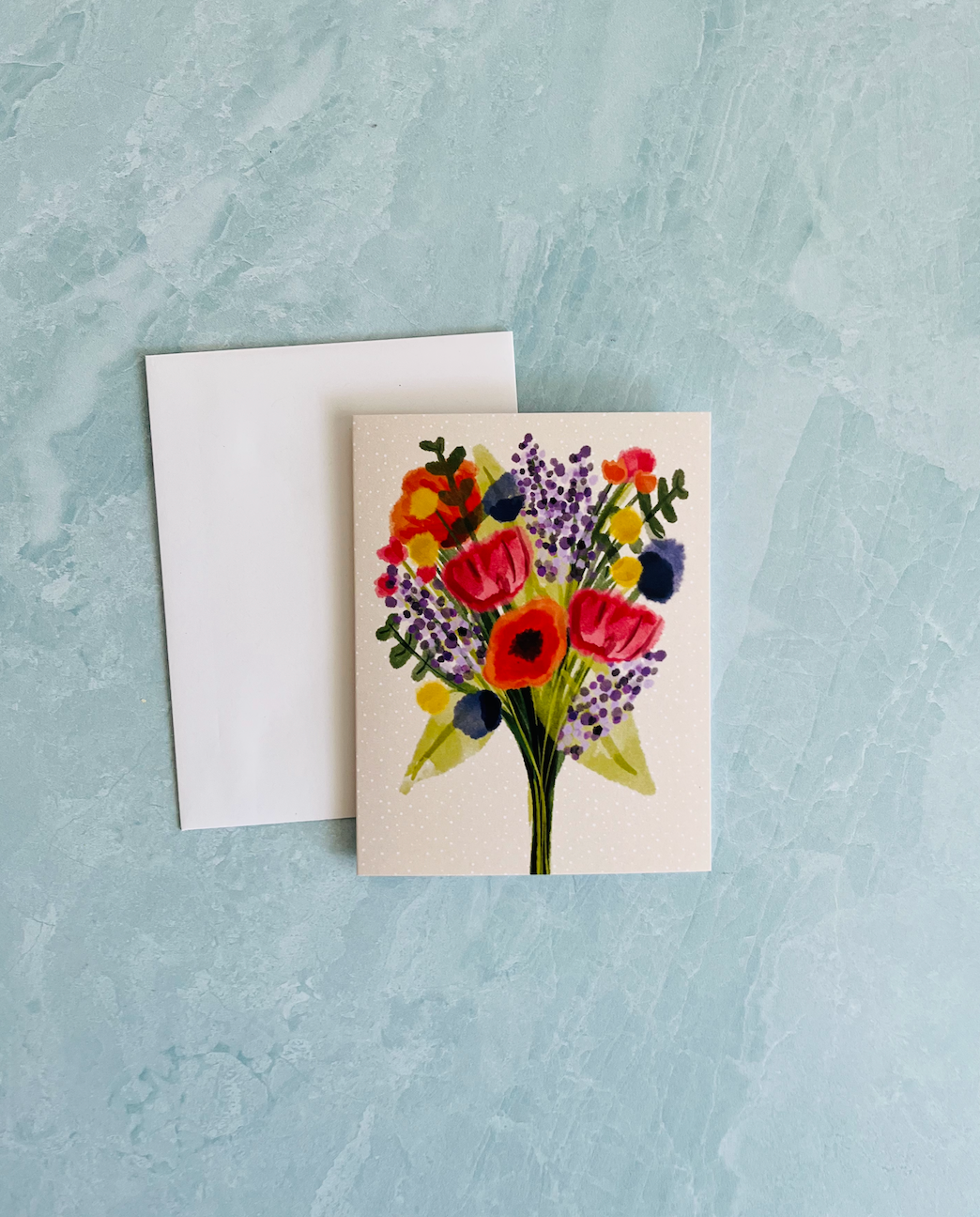 Flower Bouquet - Greeting Card