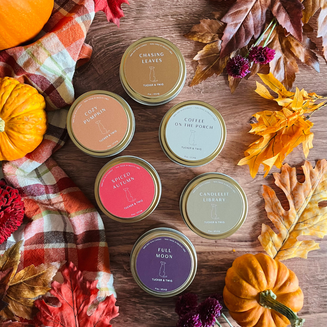 Seasonal 4oz Candle Tins & Flight