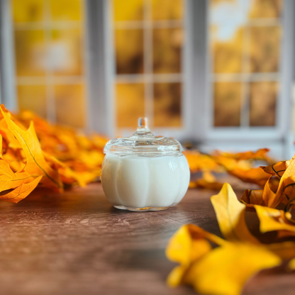 Mini Glass Pumpkin Candle