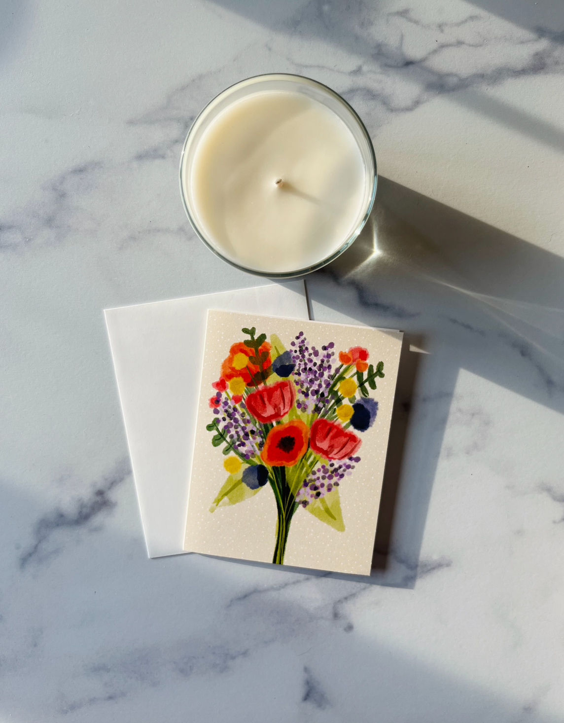 Flower Bouquet - Greeting Card